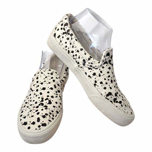 MADEWELL Sidewalk Slip-On Sneakers Splatter Painted Calf Hair Unisex Casual - Picture 1 of 13